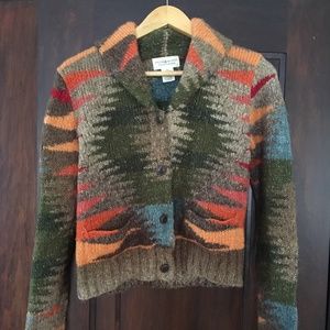 Ralph Lauren Southwestern Wool Cardigan Sweater